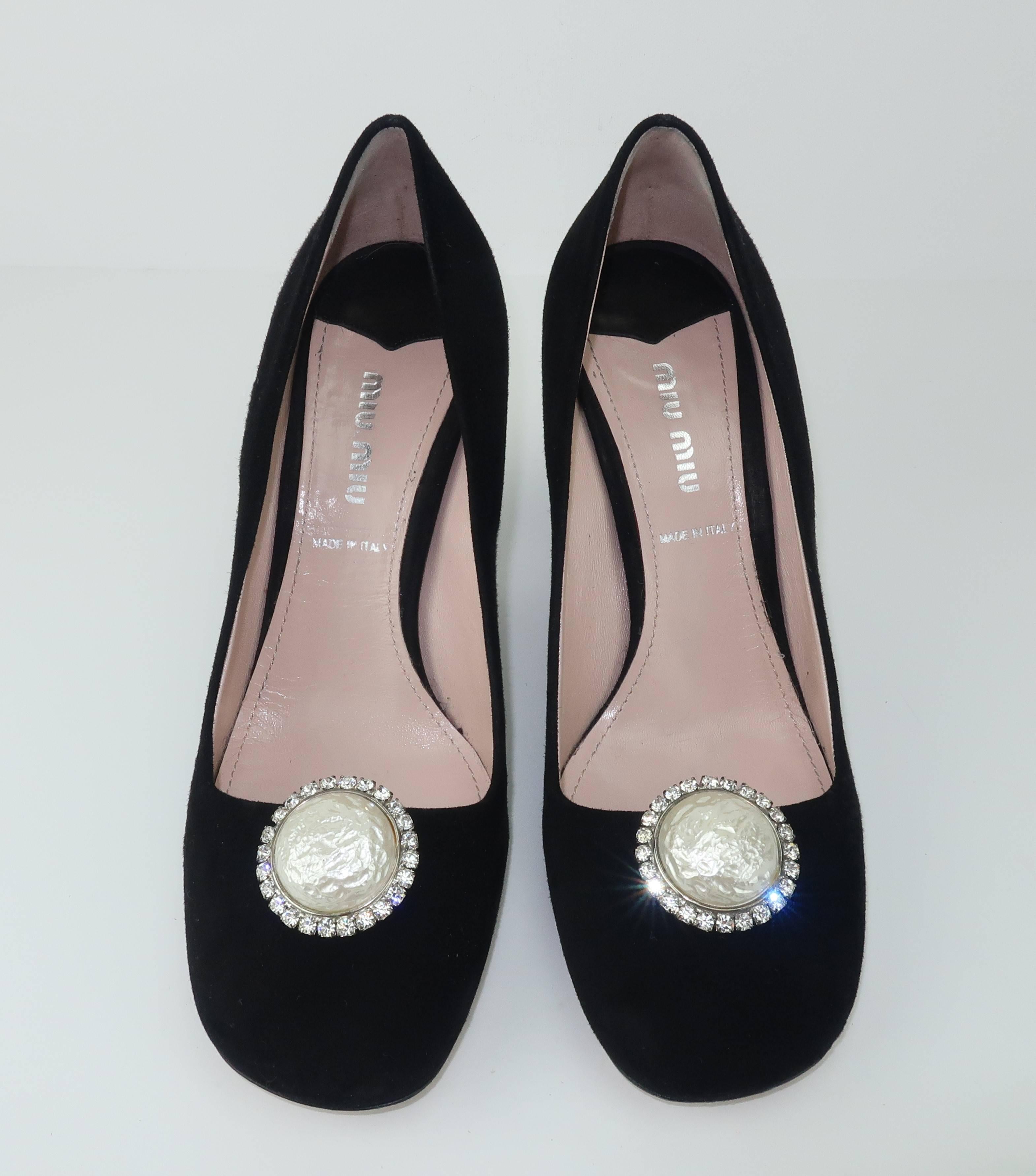 1950’s Musi Pearl & Rhinestone Shoe Clips 1