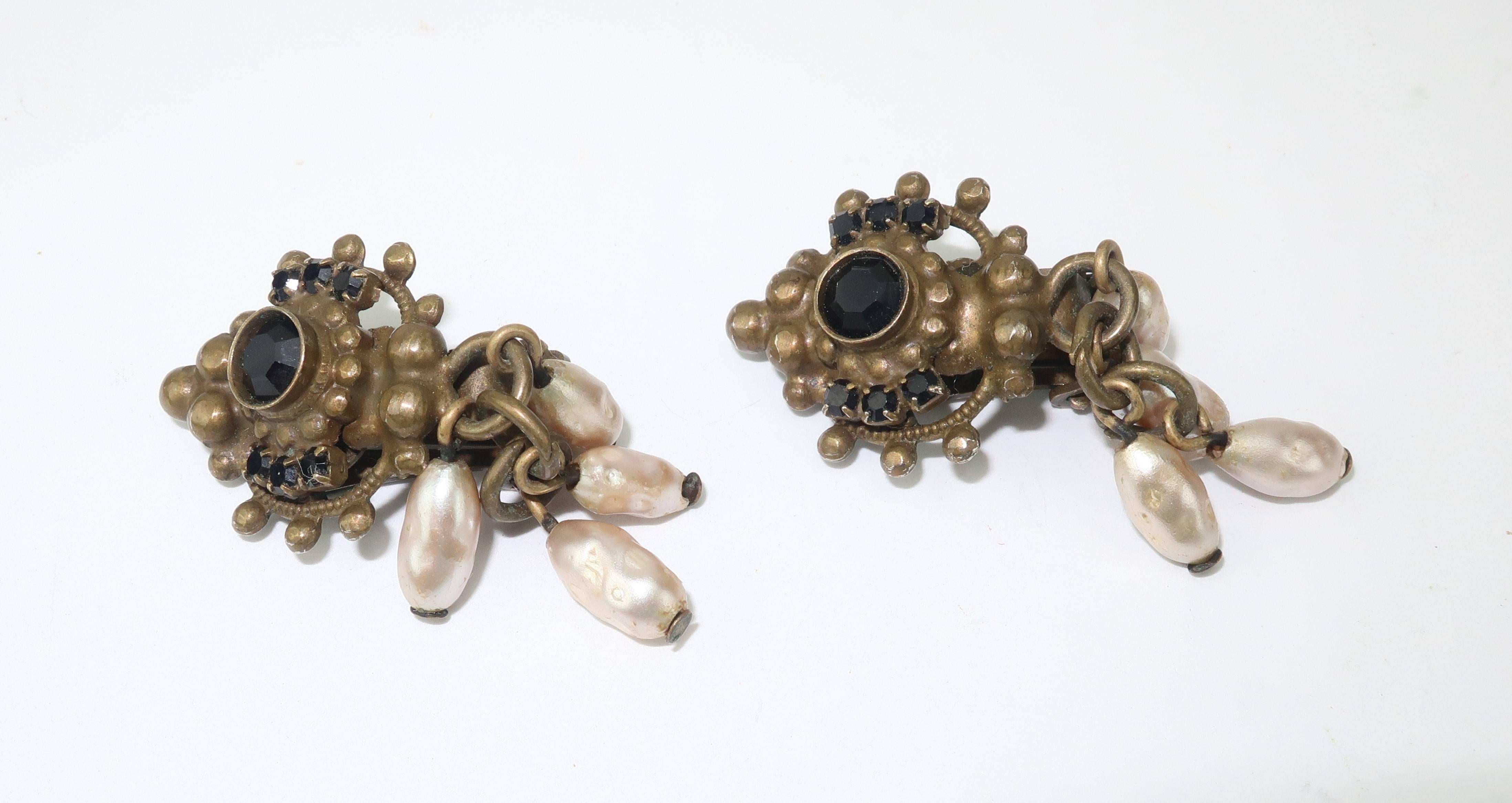 1980’s Sorrelli Victorian Inspired Earrings 2