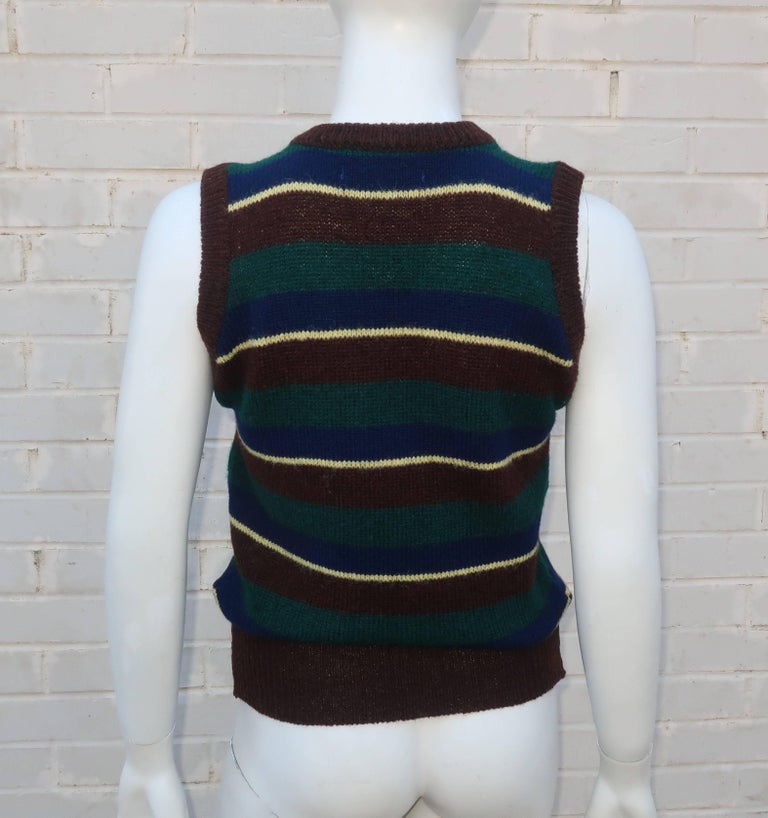 Ralph Lauren Wool Striped Sweater Vest, 1970s For Sale at 1stDibs ...