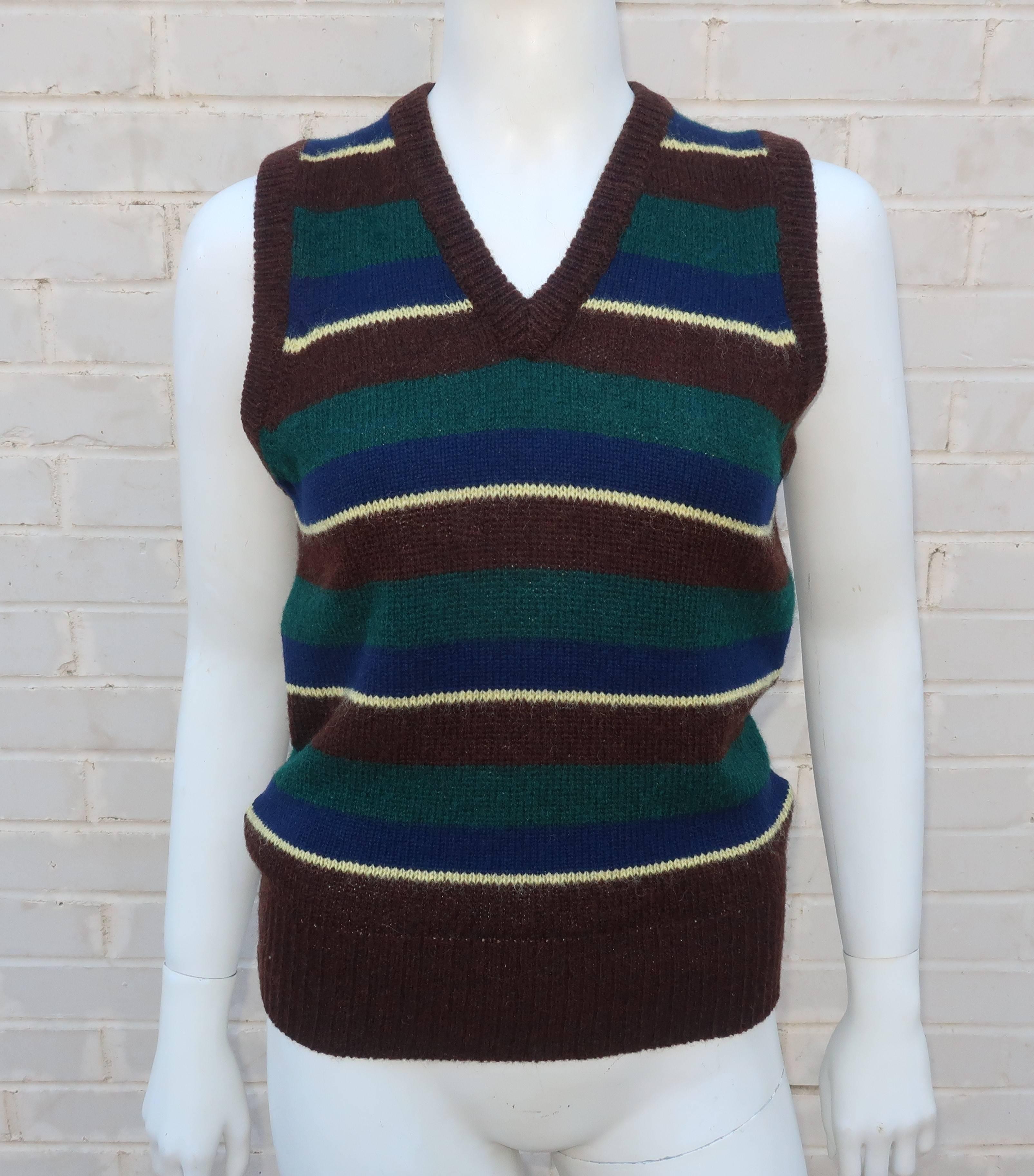 sweater vest striped