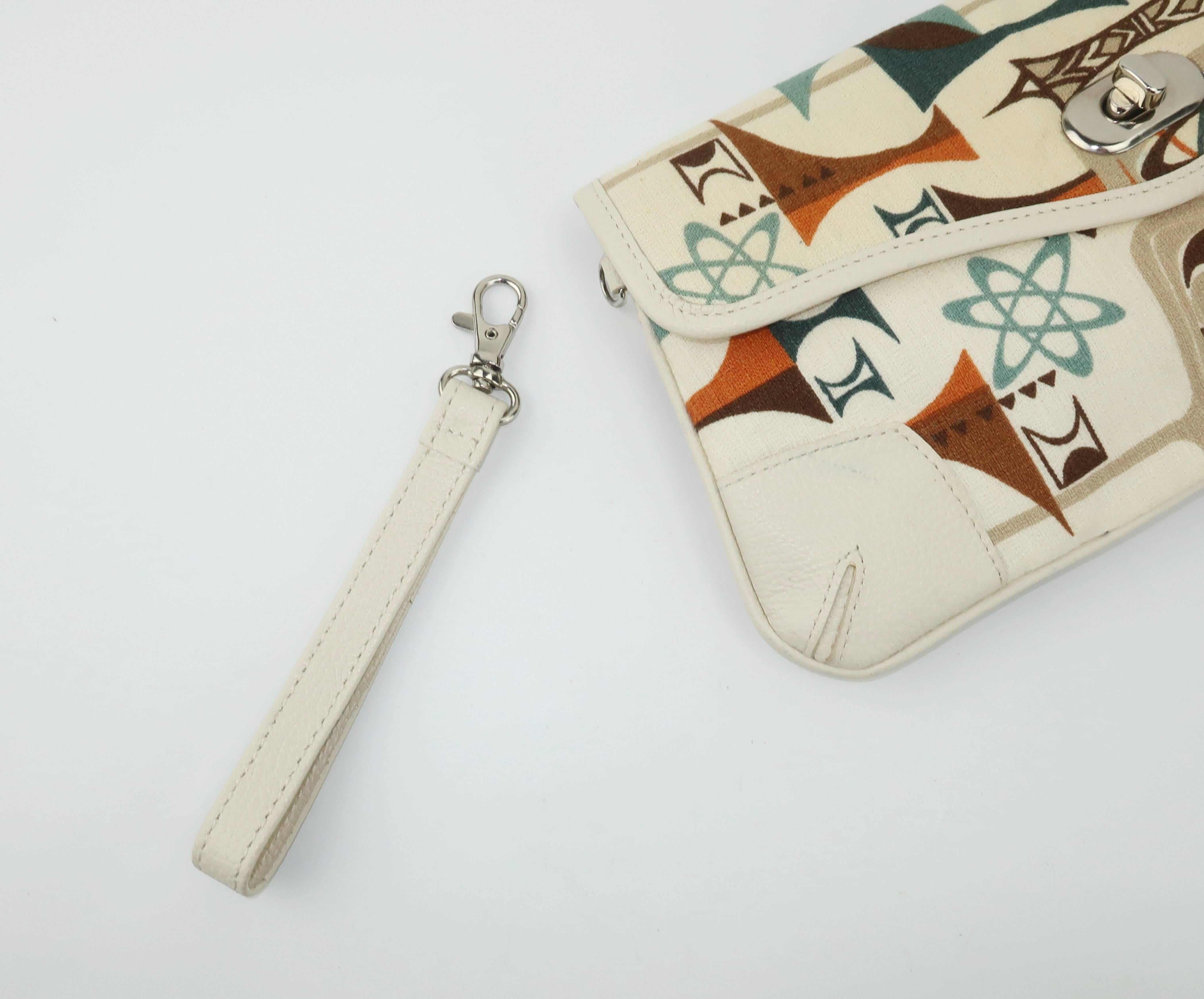 Dorothy Barrick Atomic Age Wristlet Clutch Handbag 3