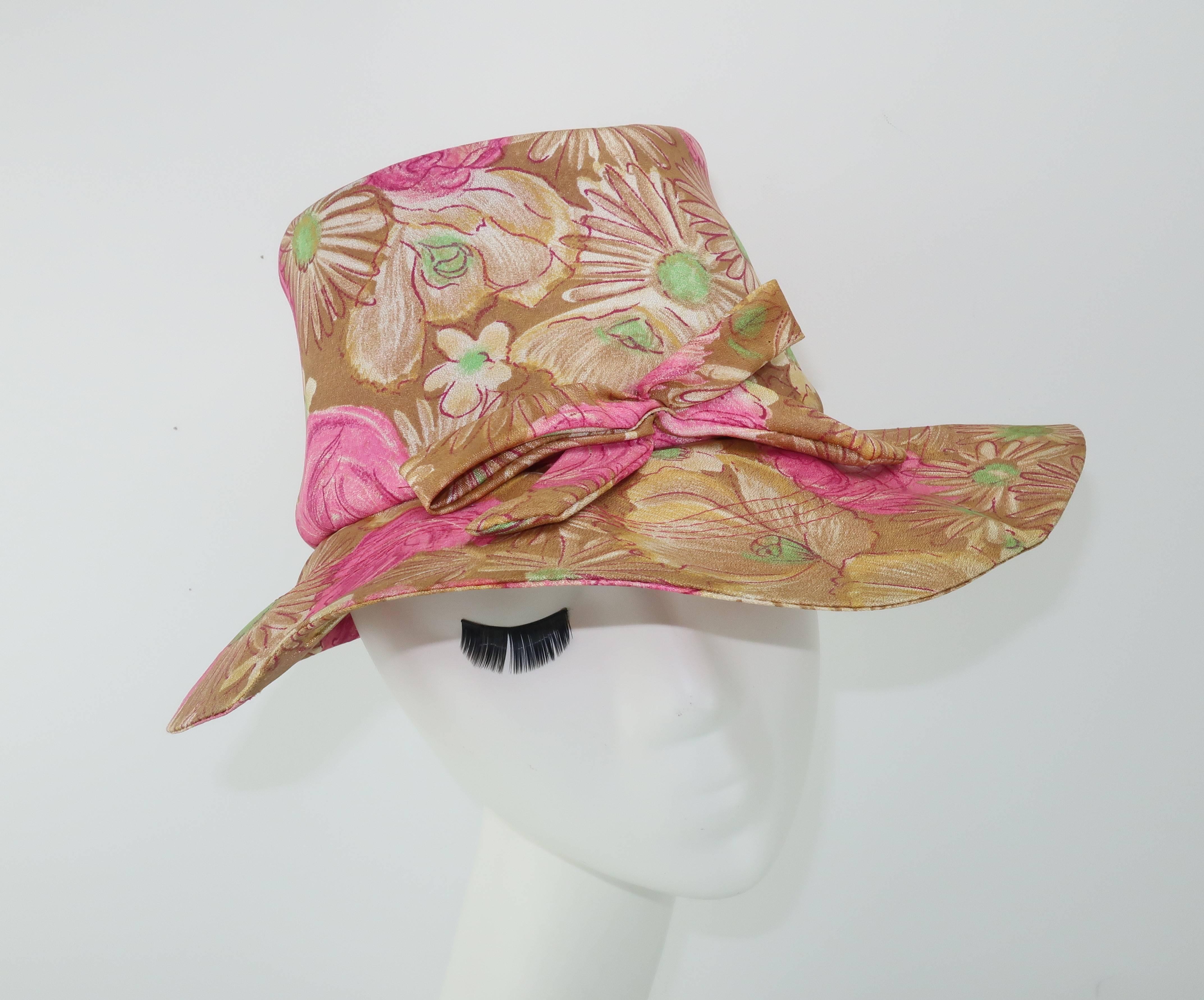 floppy hat with flowers