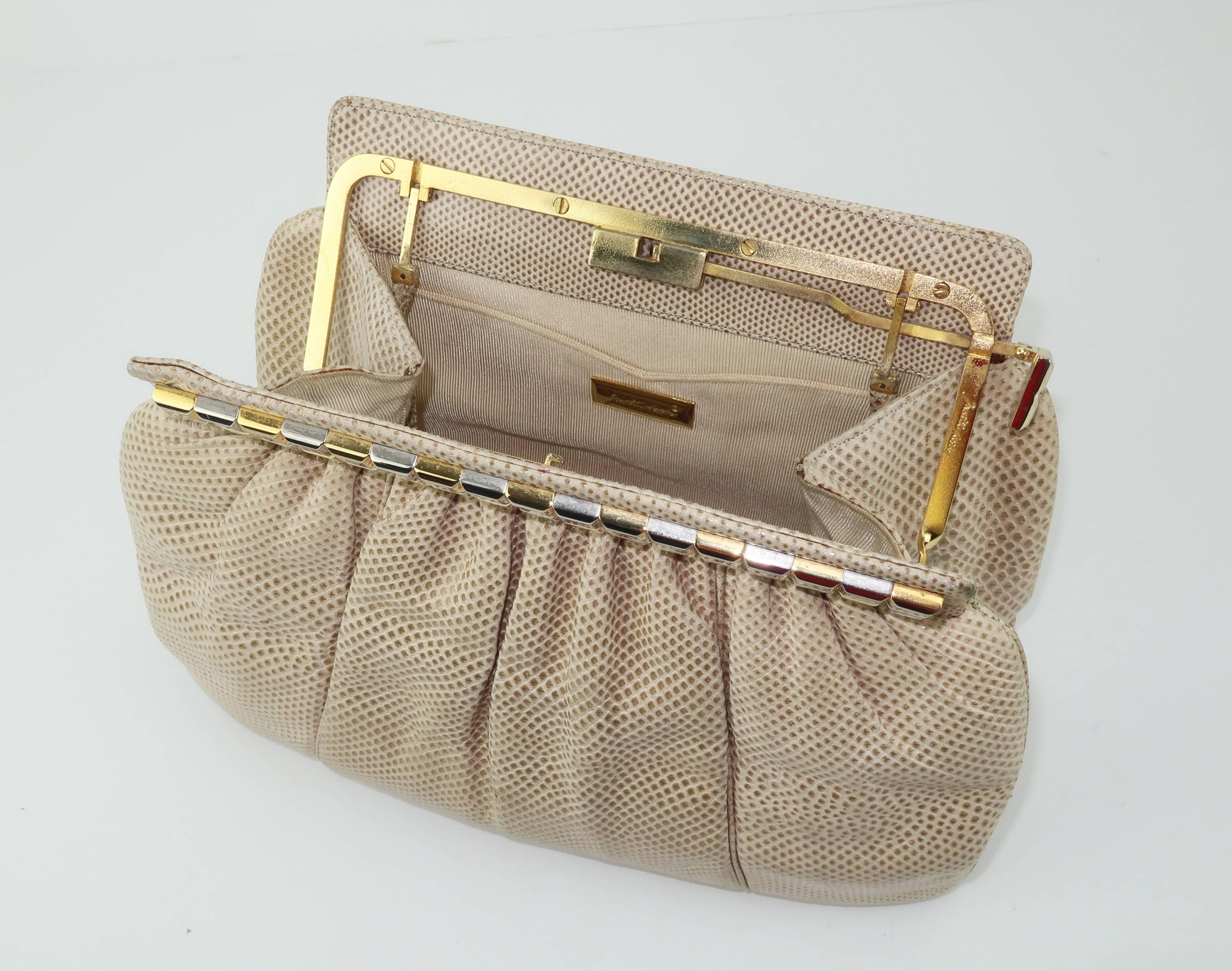 1980's Judith Leiber Karung Convertible Clutch Handbag  2