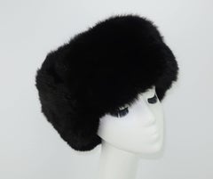 Vintage Russian Sable Fur Hat With Ear Flaps