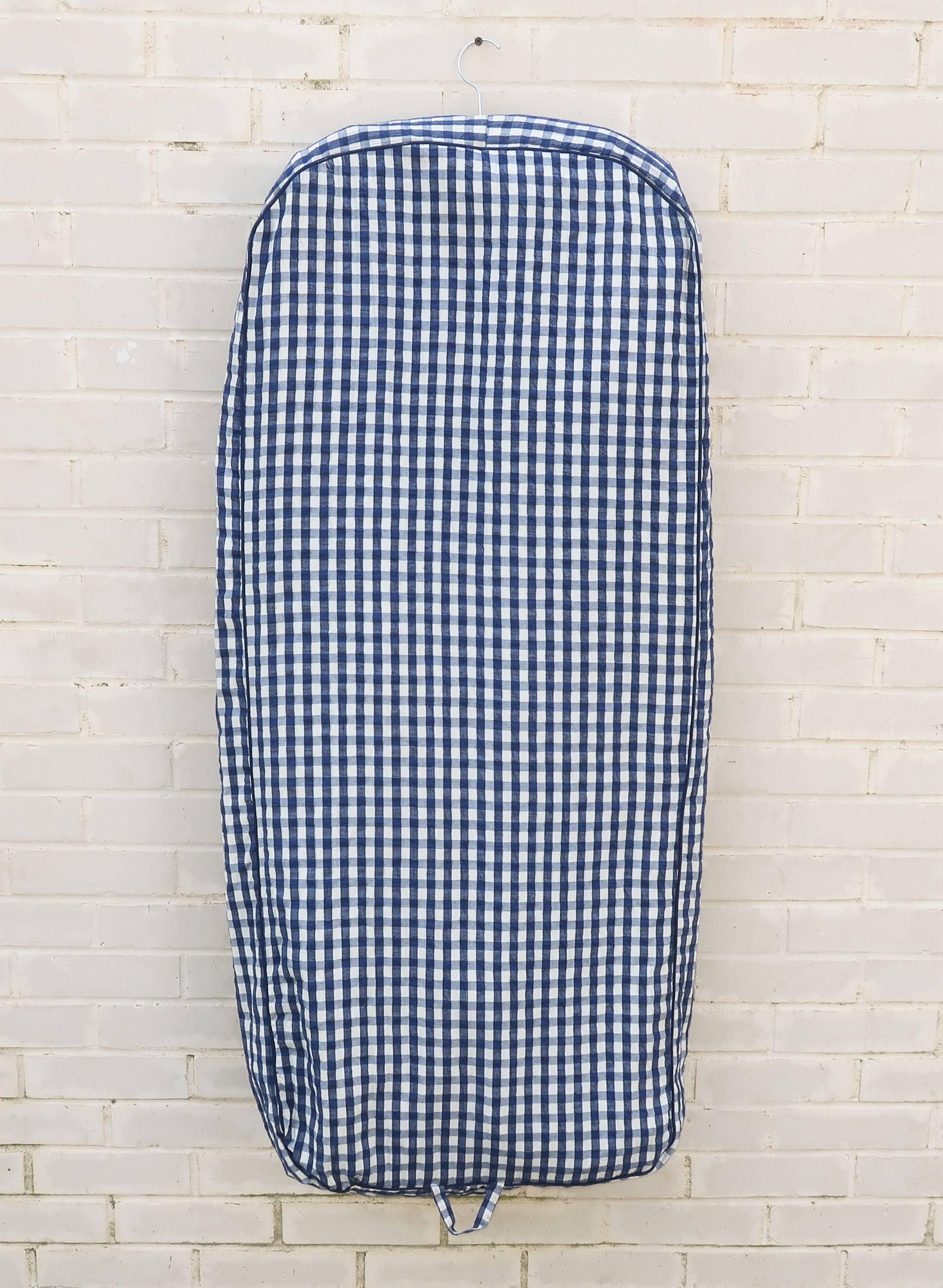 Women's Preppy 1960's Tannerway Seersucker Gingham Garment Bag