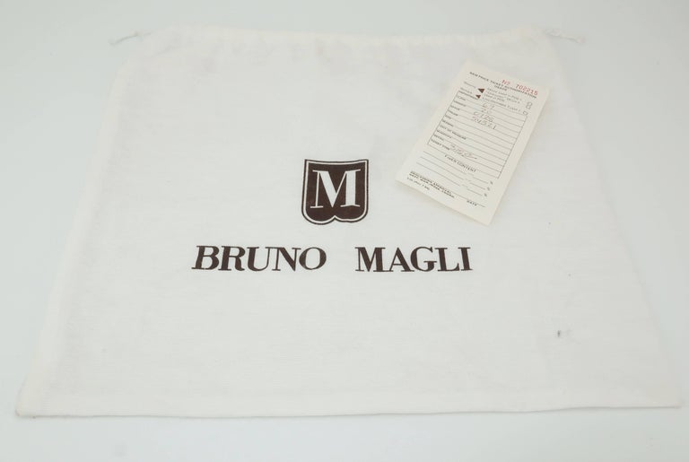 1980's Bruno Magli Bright Color Block Leather Handbag For Sale at 1stdibs