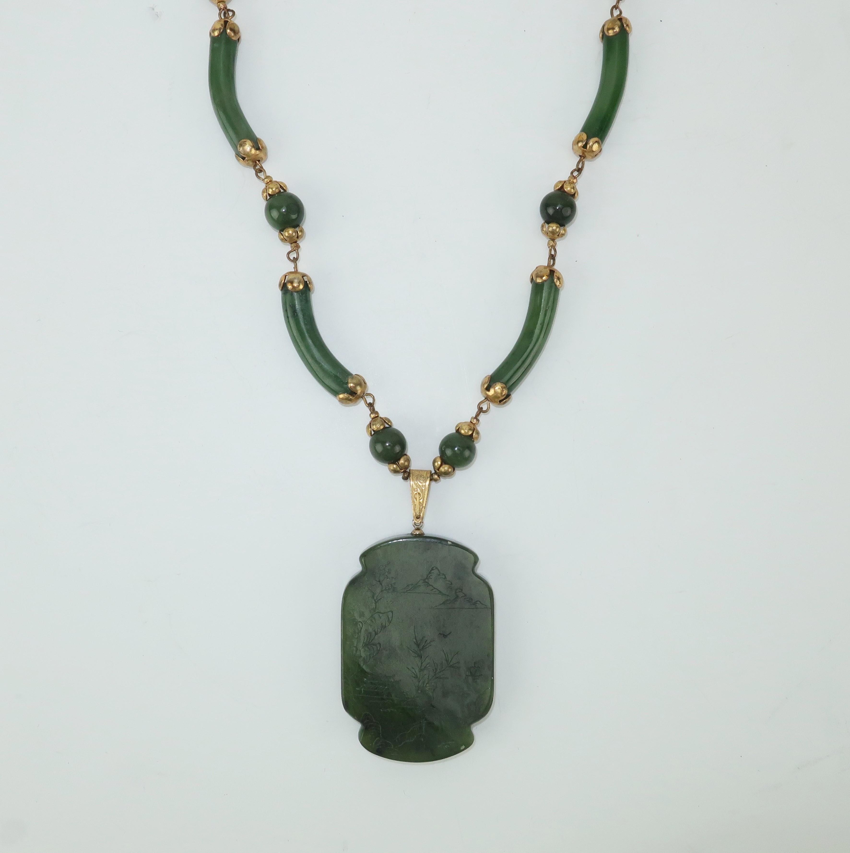 jade asian necklace