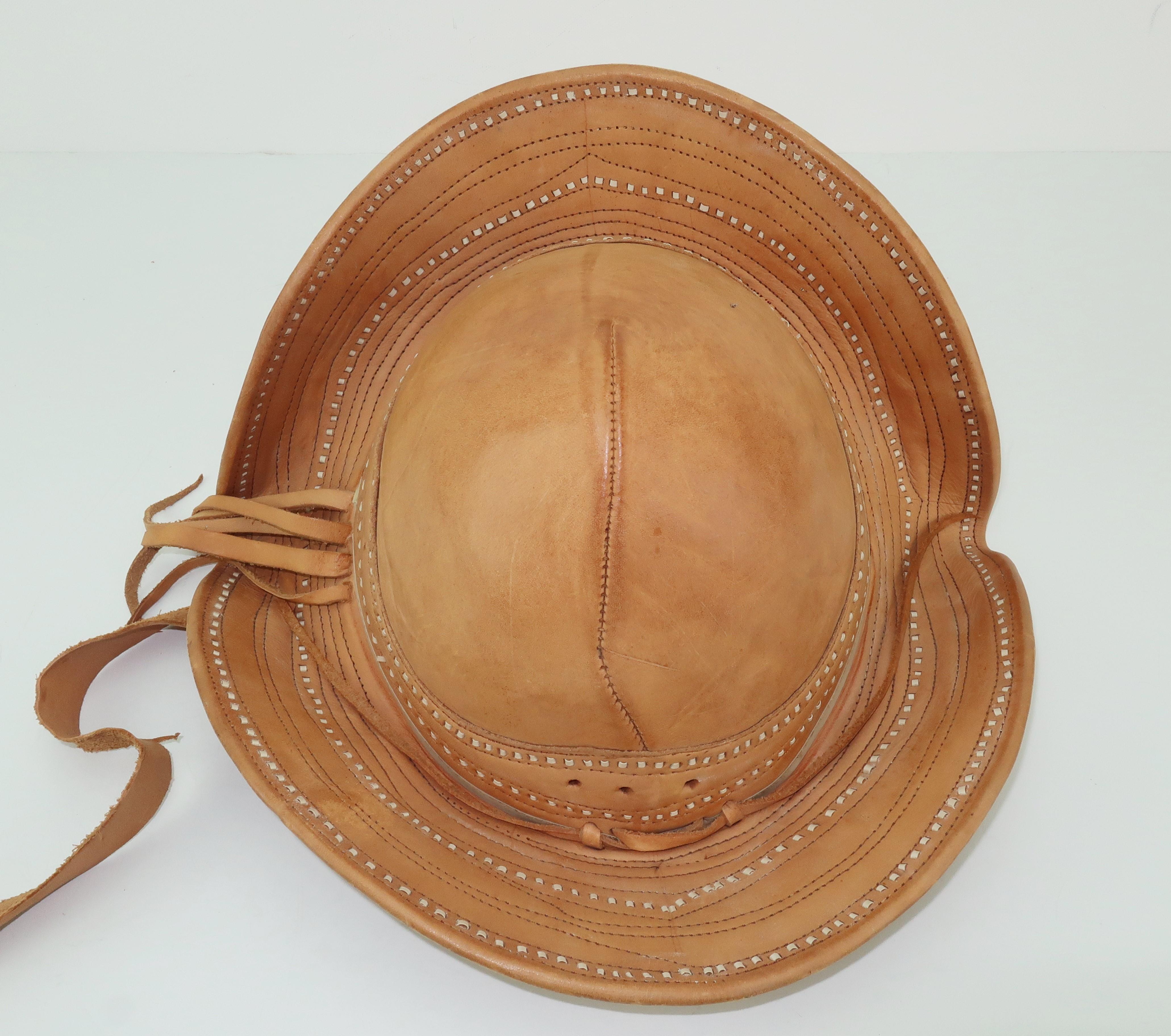 Vintage Traditional Brazilian Leather Cowboy Hat 1