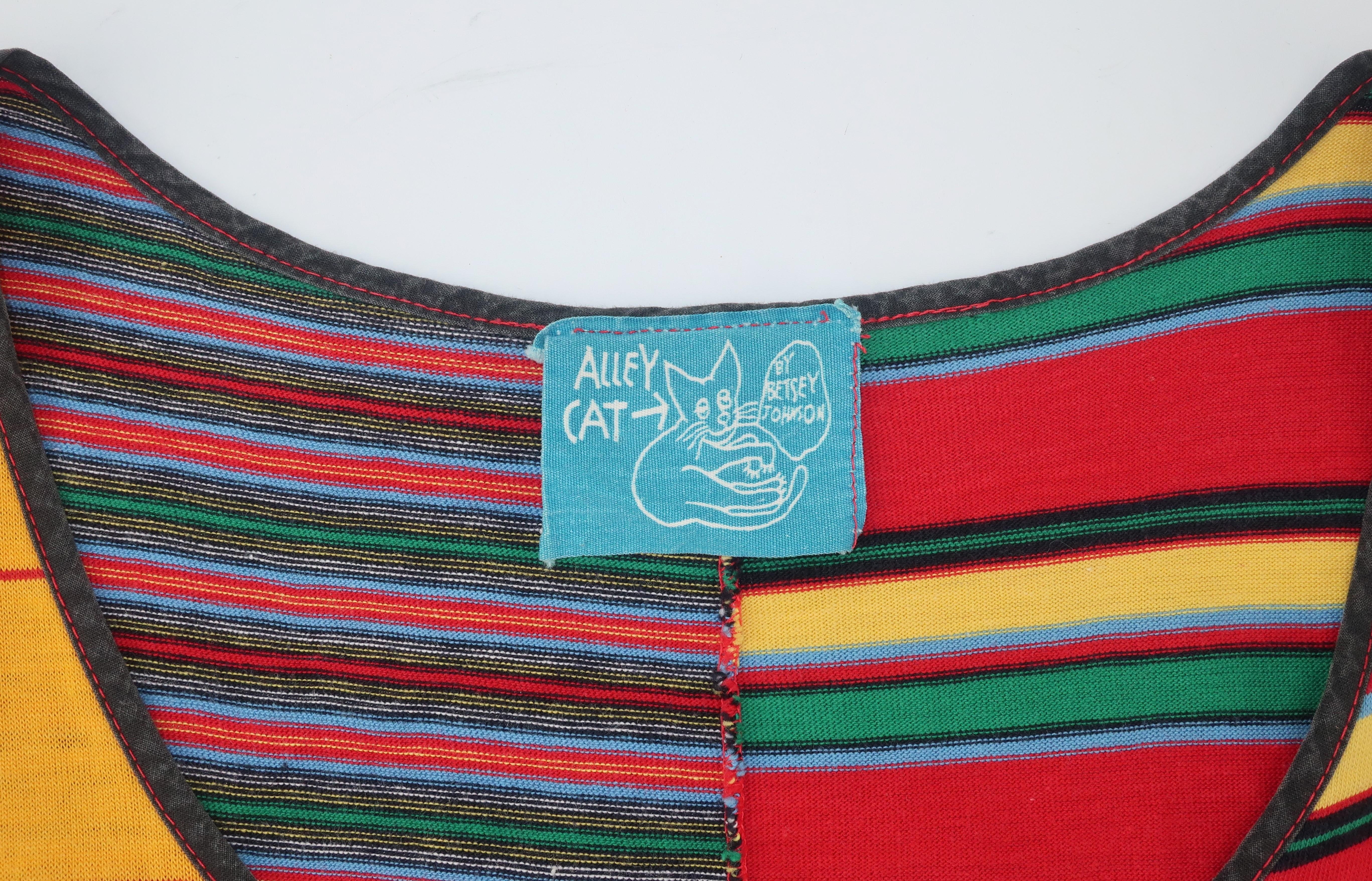 Flirty 1970’s Betsey Johnson Alley Cat Cotton T-Shirt Dress 4