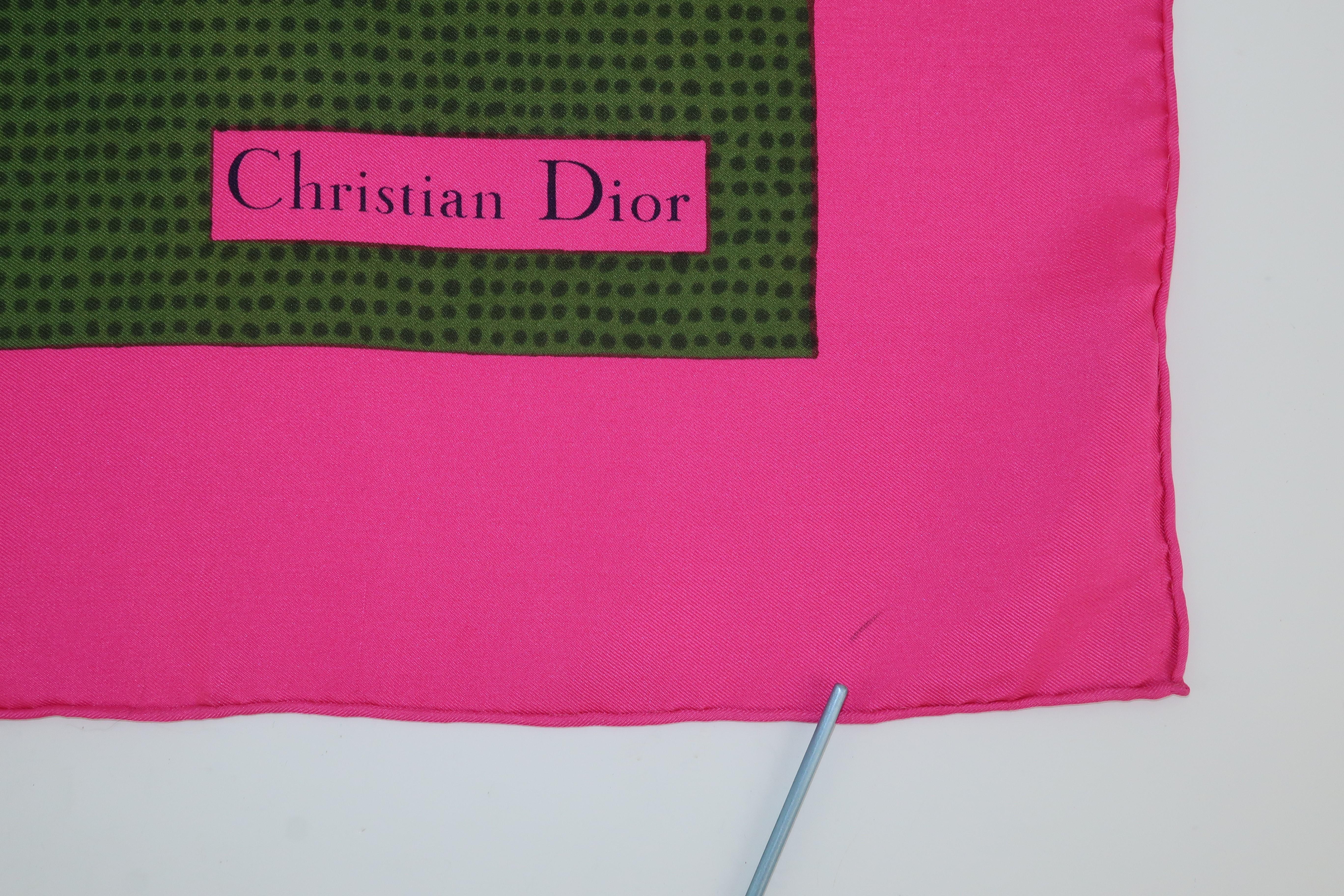 christian dior scarf pink