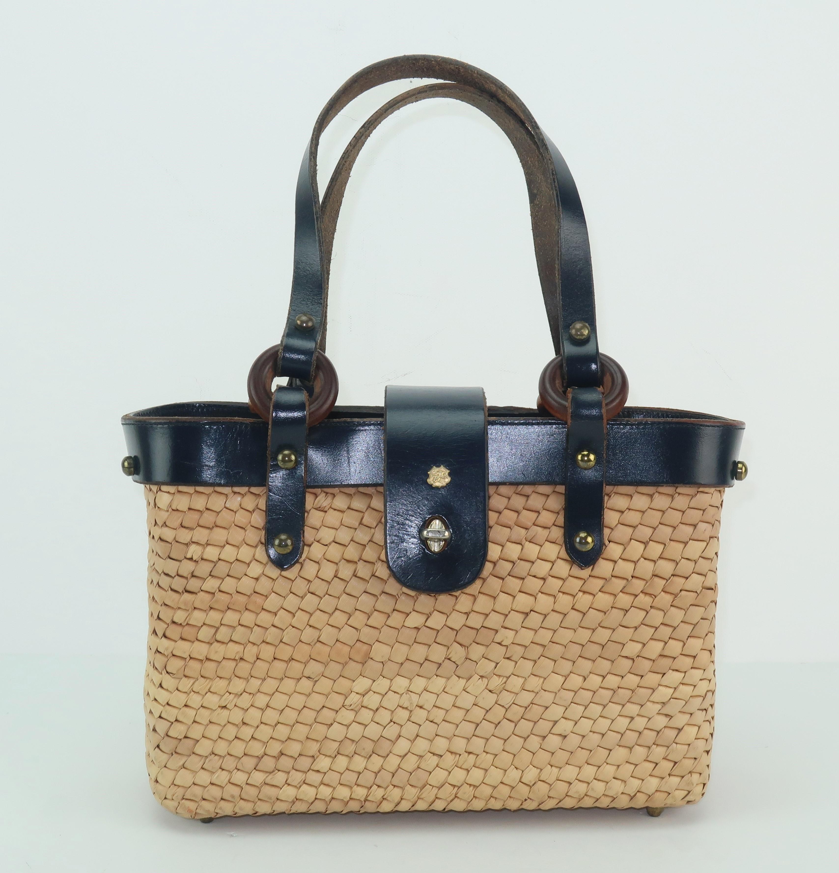 navy blue leather purses