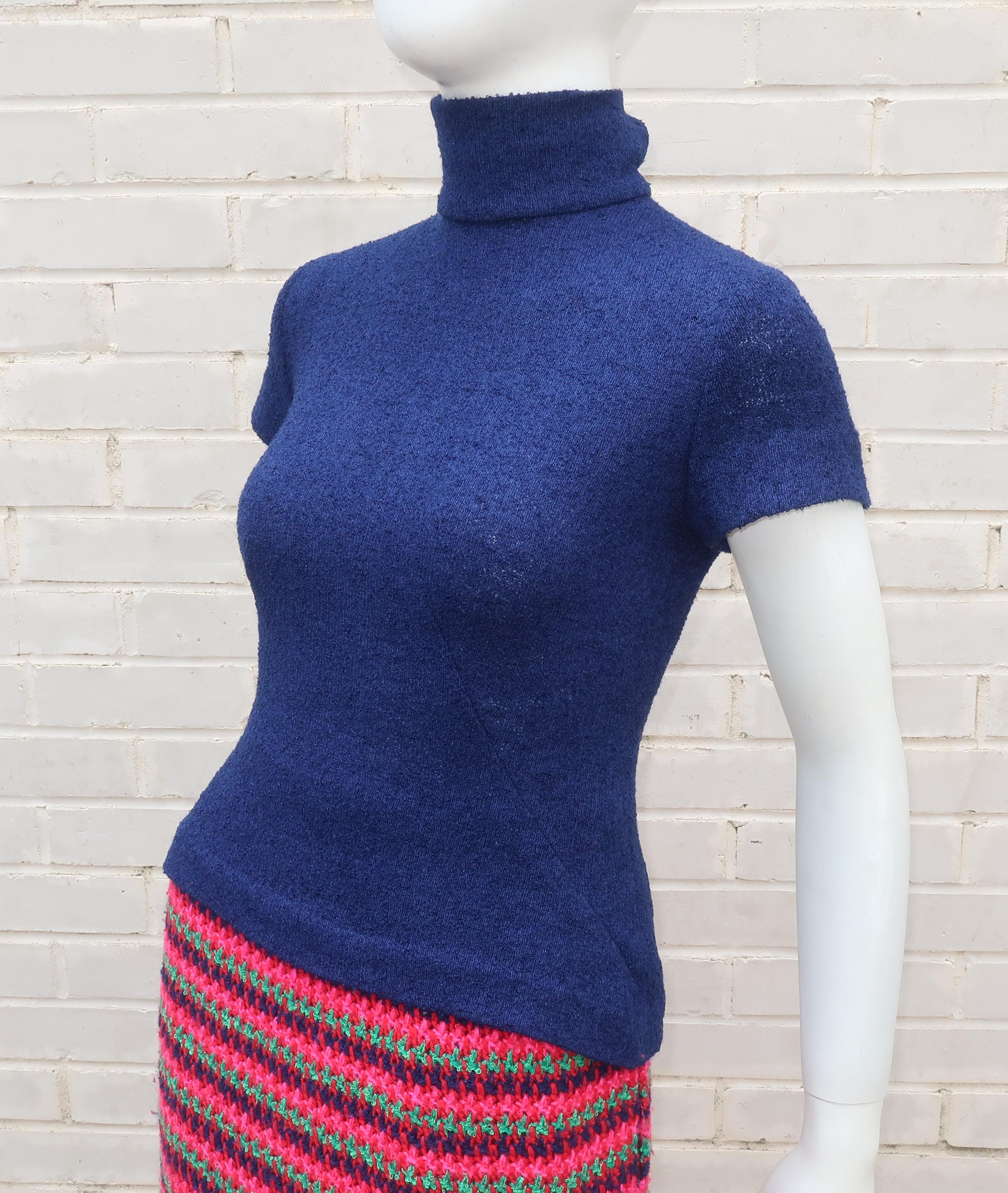 Murrell Hand Crocheted Knit Three Piece Suit, 1960s 1