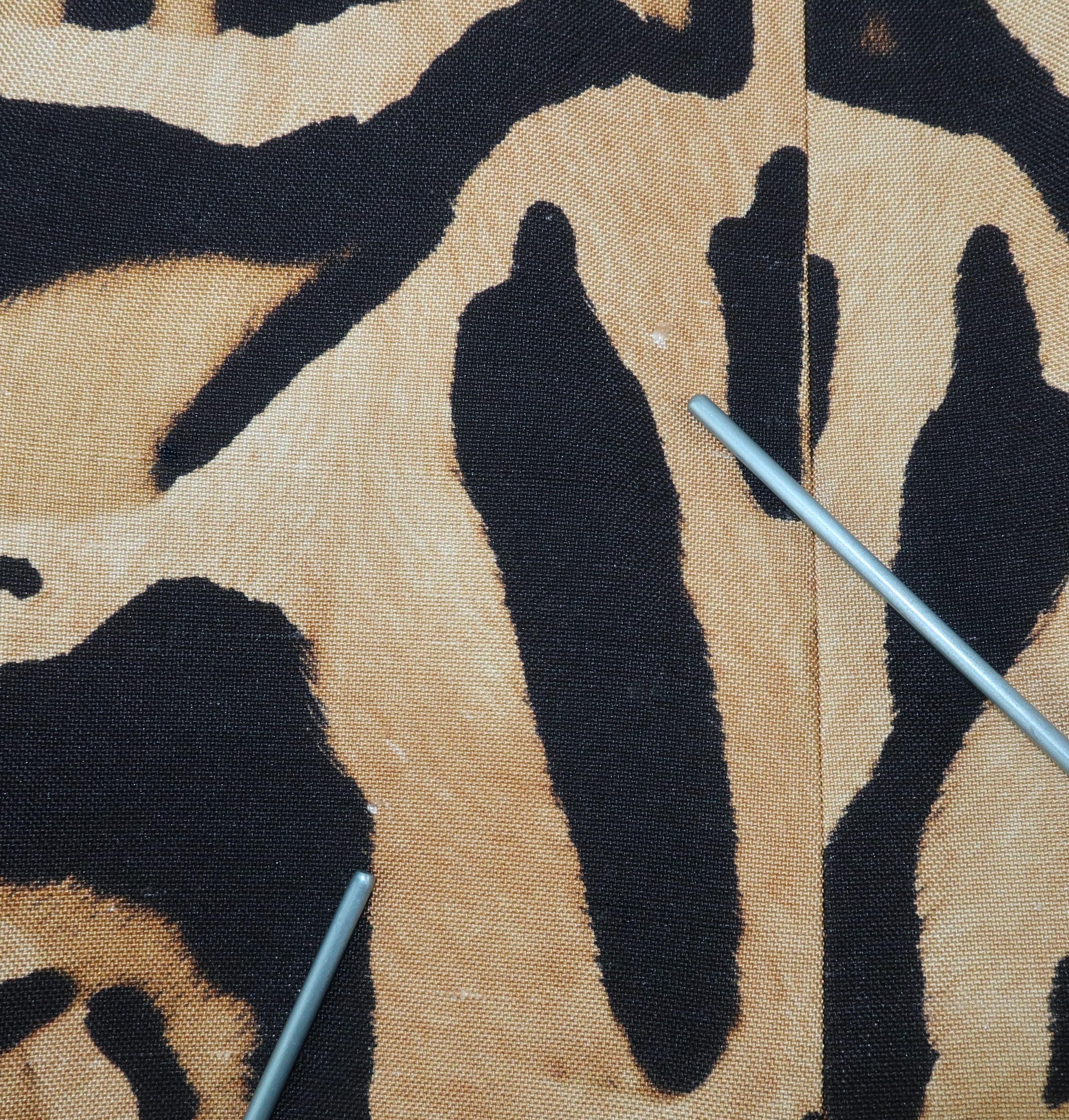 Giambattista Valli Animal Print Silk Linen Dress With Ruffled Collar 7