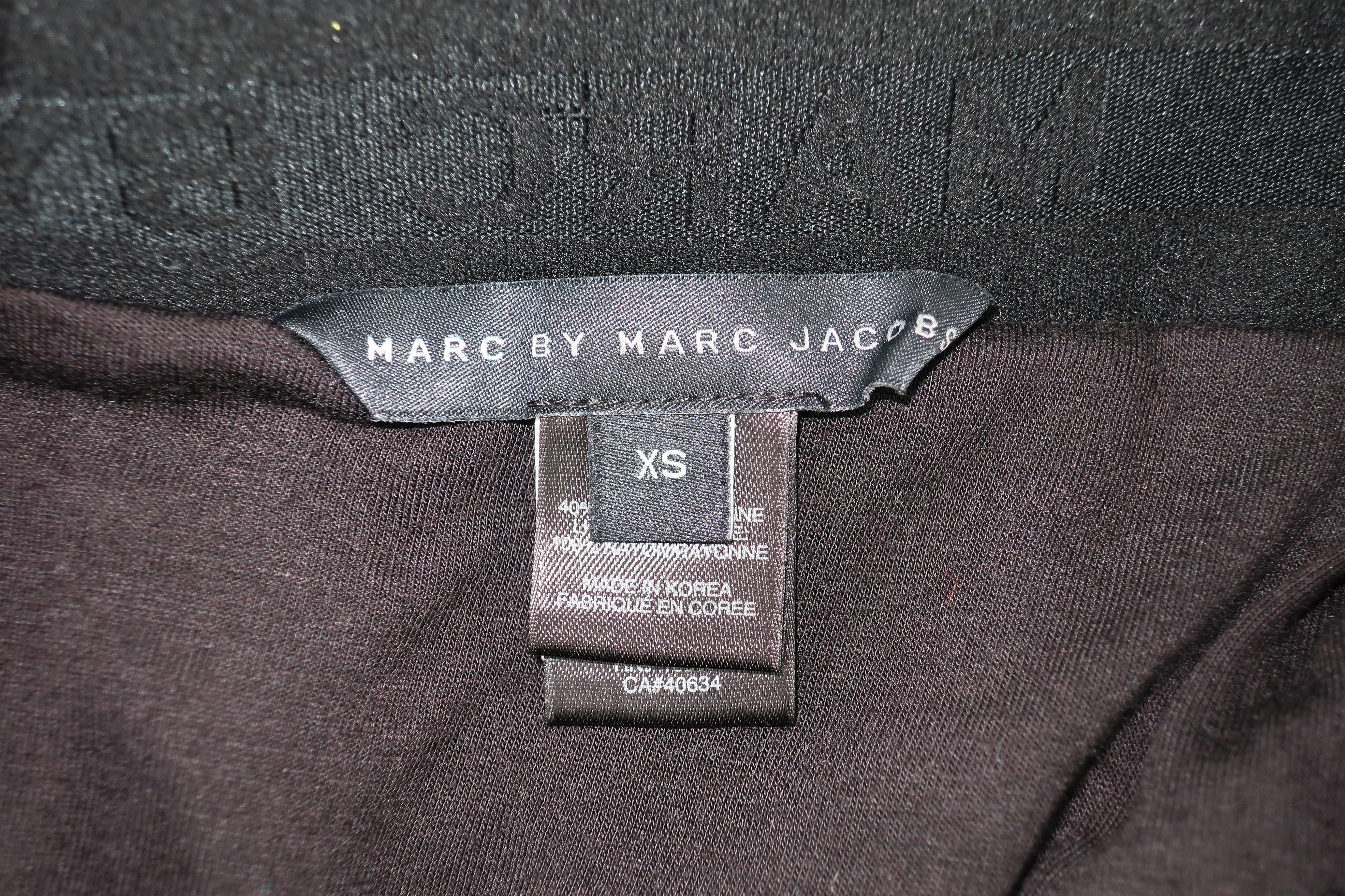 Marc Jacobs Bronzed Black Jersey Draped Bubble Skirt 5