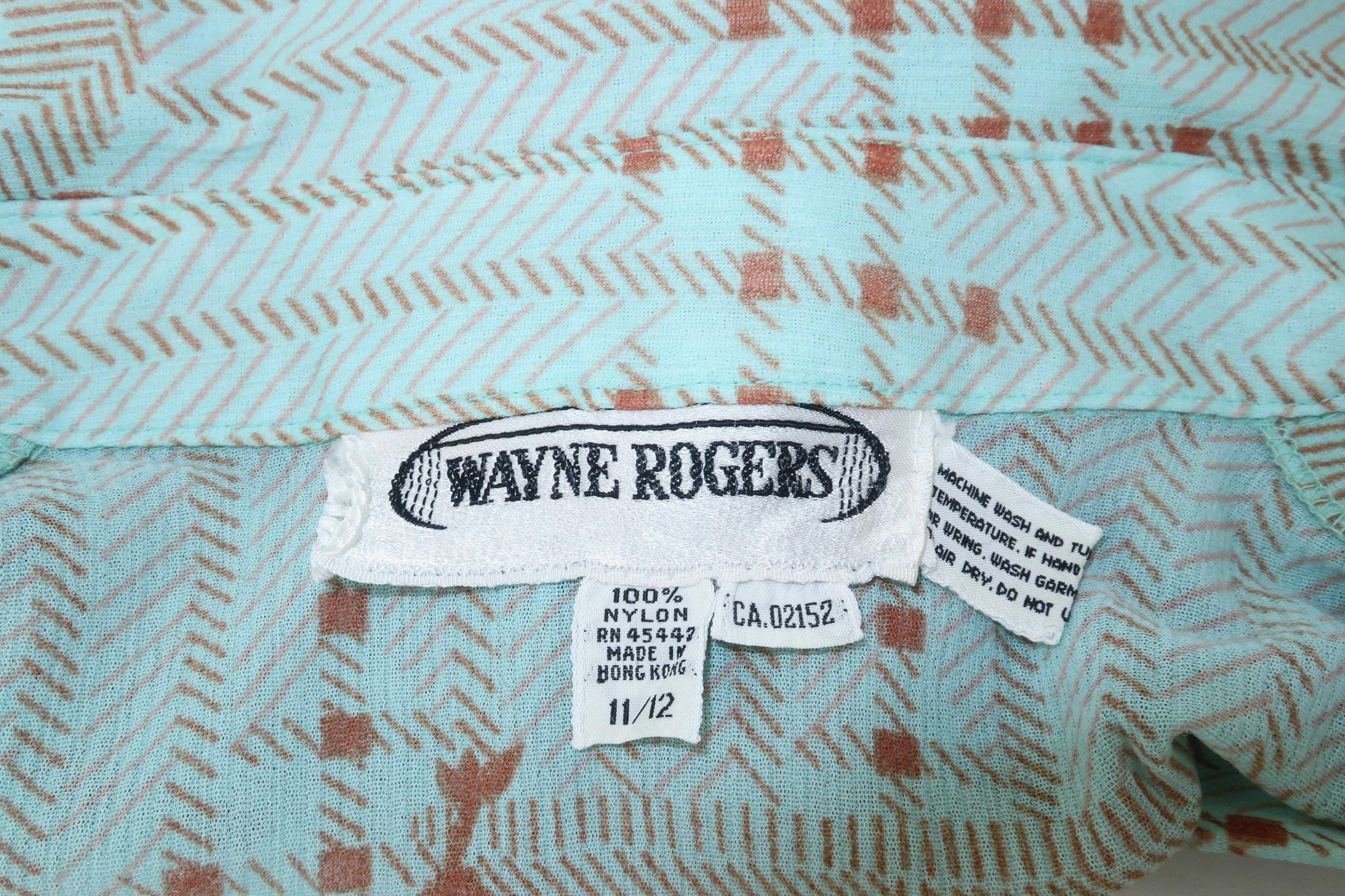 1970’s Wayne Rogers Rolls Royce Novelty Blouse 2