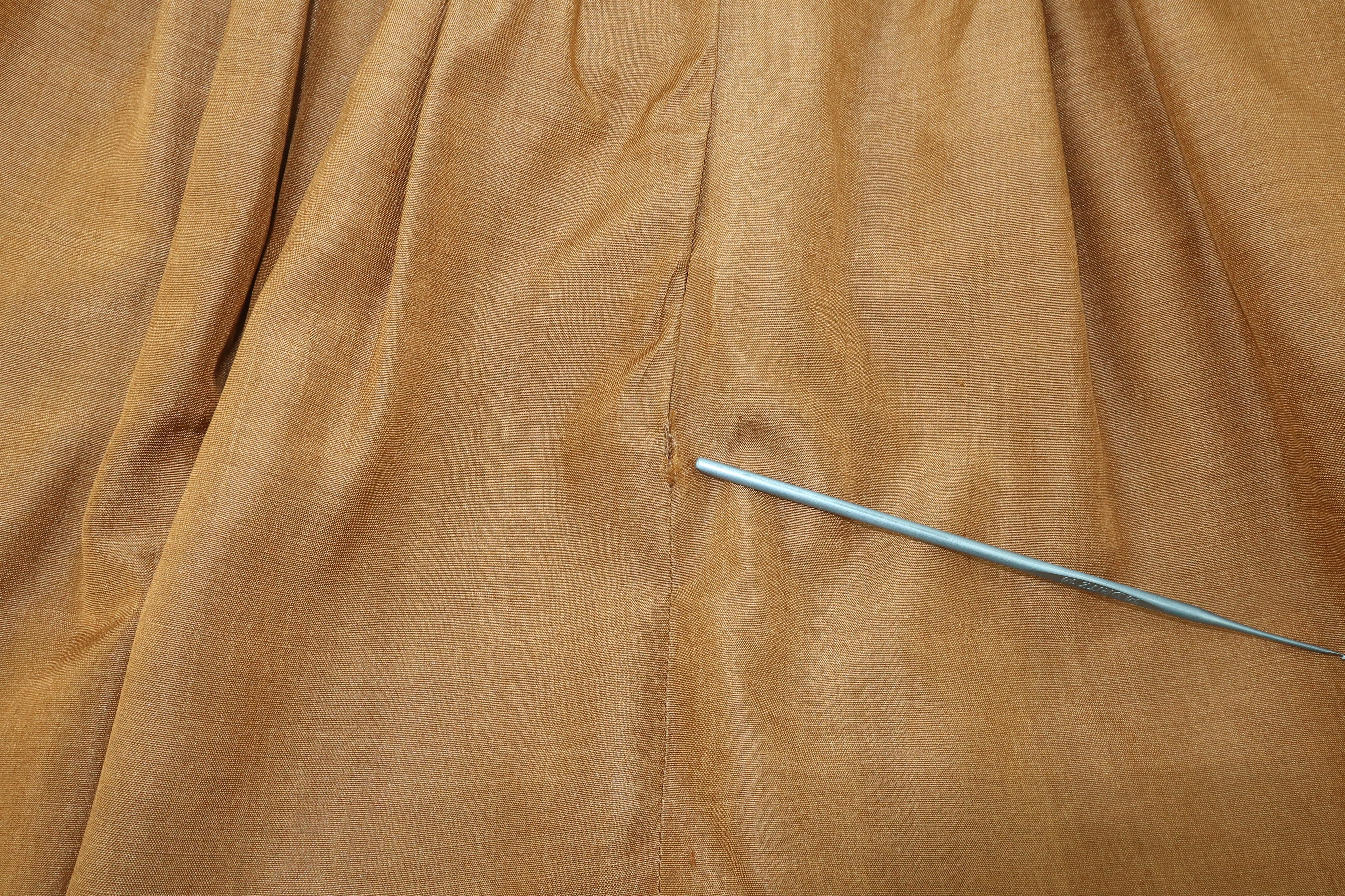 1970's Yves Saint Laurent Rive Gauche Silk Tiered Peasant Skirt 6