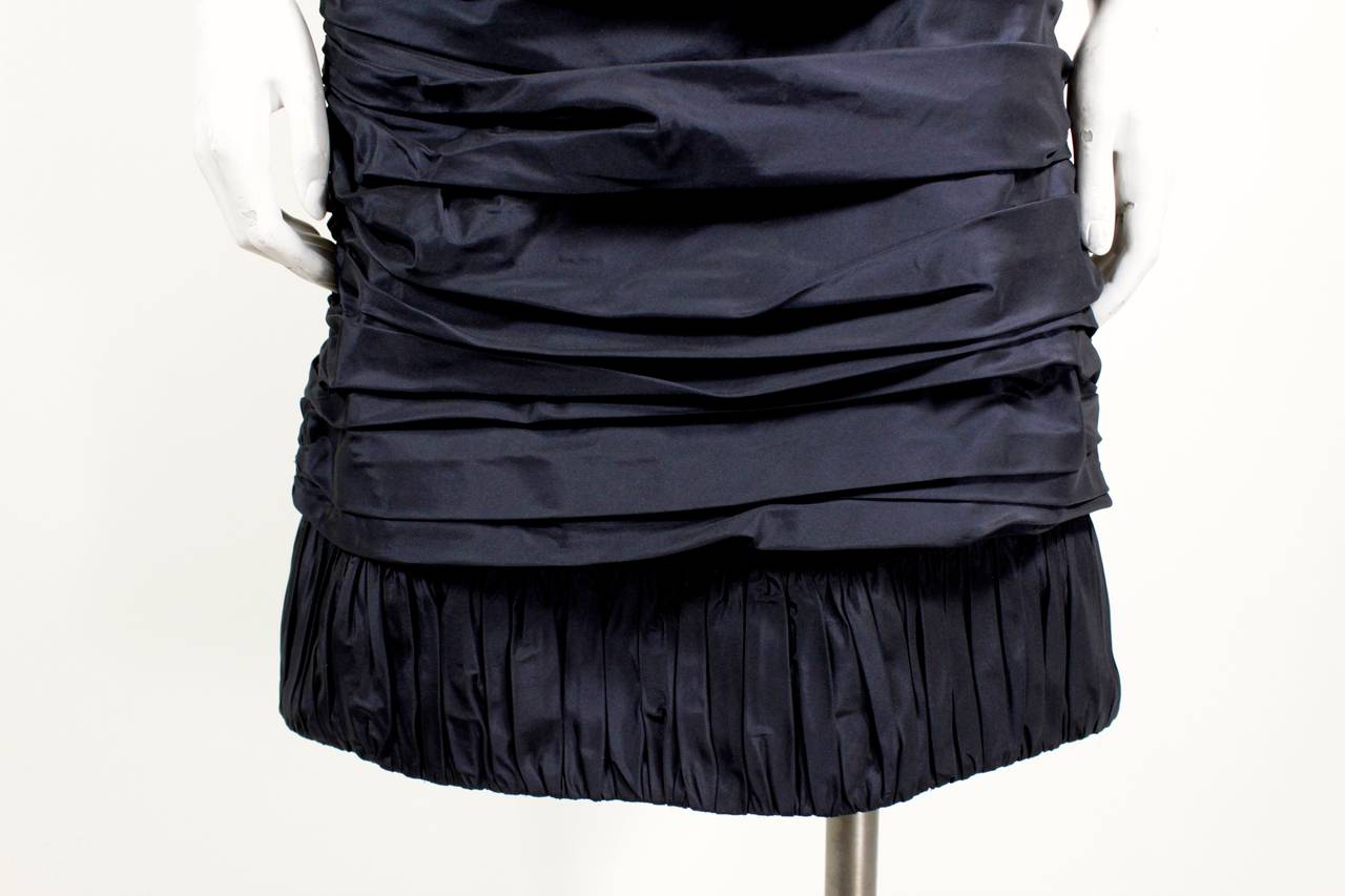 Black Ralph Rucci Taffeta Cocktail Dress For Sale