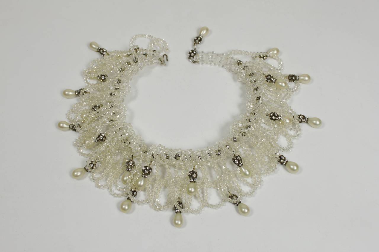 Coppola e Toppo Attribution Dazzling Collar Necklace. Late 50s/early 60s. Likely made in Italy.