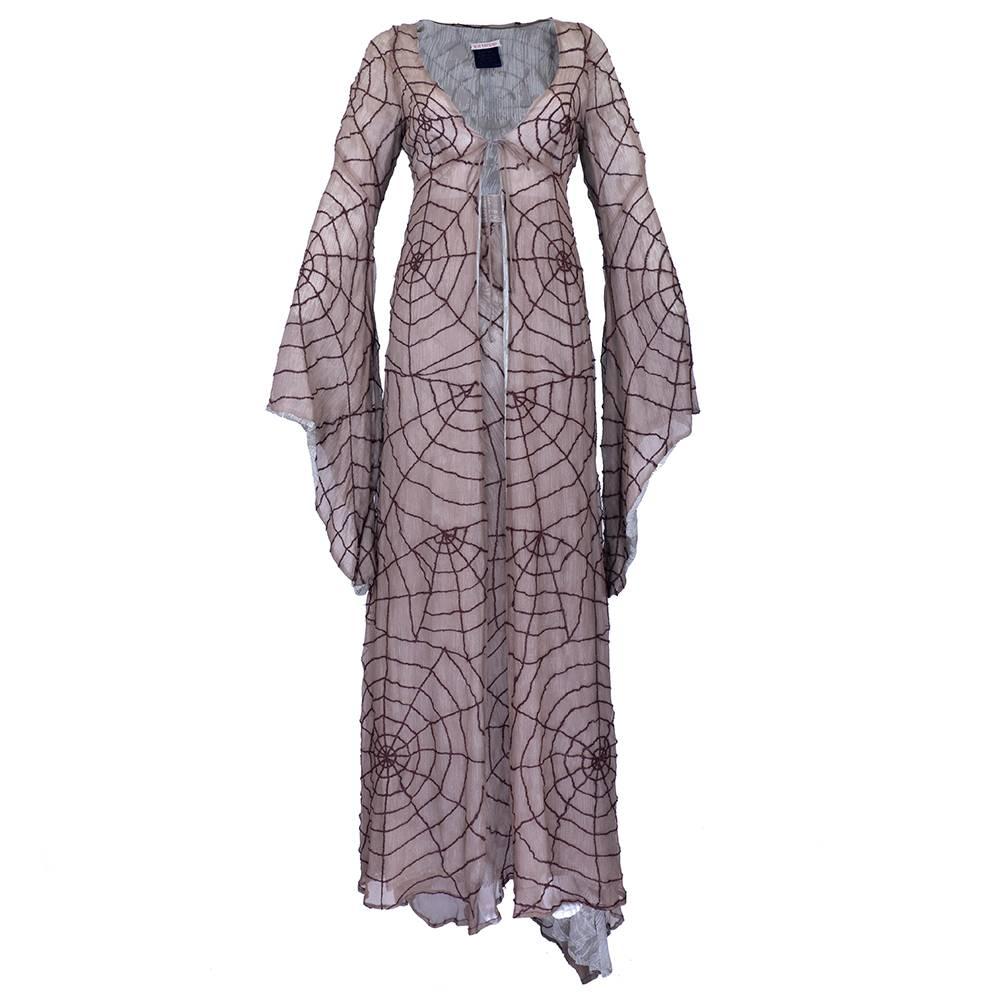 1990s Koji Tatsuno 2 piece spiderweb ensemble For Sale