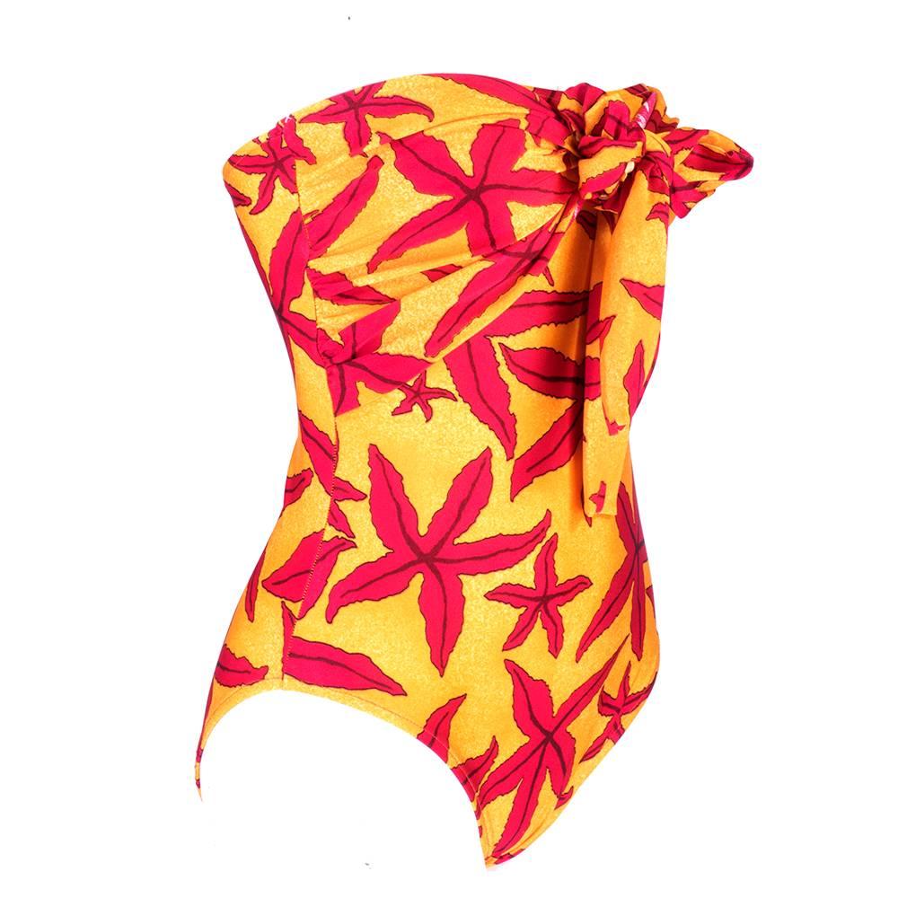 1990s Hermes Strapless Starfish Maillot Swimsuit, New/Old Stock In New Condition In Los Angeles, CA