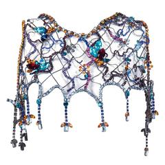 Stunning Multi-Color Jewelled Chain Bolero