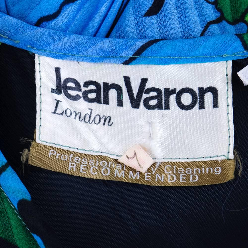 Women's 1970s Jean Varon Psychedelic Full Length Gown