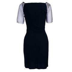 Late Paco Rabanne Jersey Dress with Chain Mail sleeves