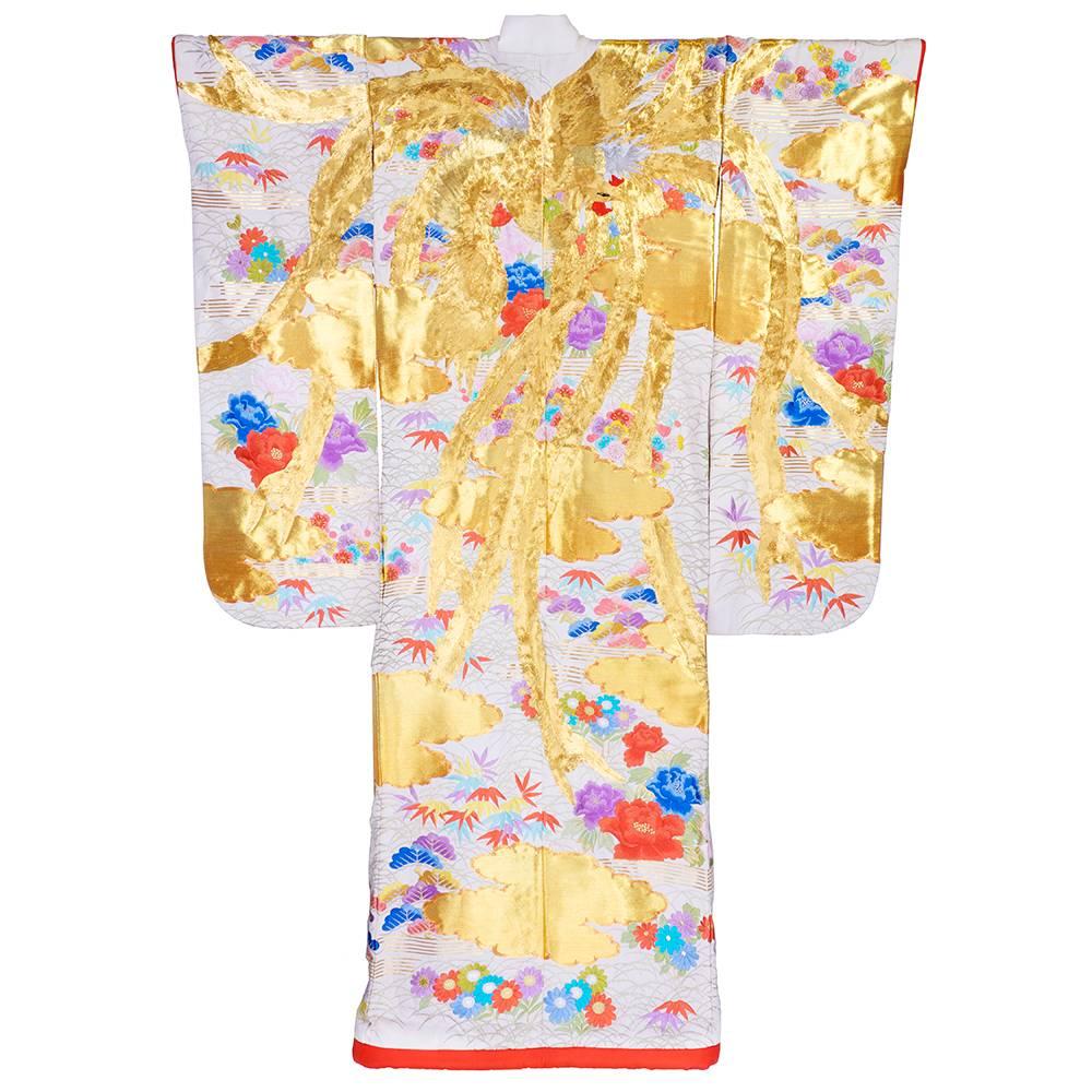 Ivory Japanese Uchikake Wedding Kimono