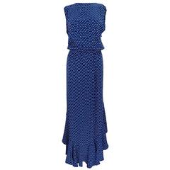 Unlabelled 1970s Blue Polka Dot Gown