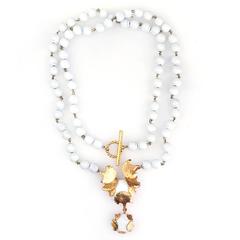 Avant Garde 1980s Matching Necklace and Earrings