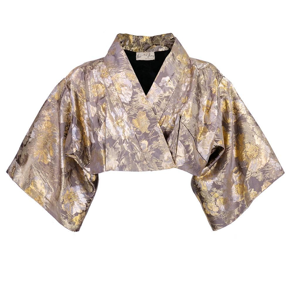 1950s Kimono Style Evening Jacket by Howard Shoup For Sale