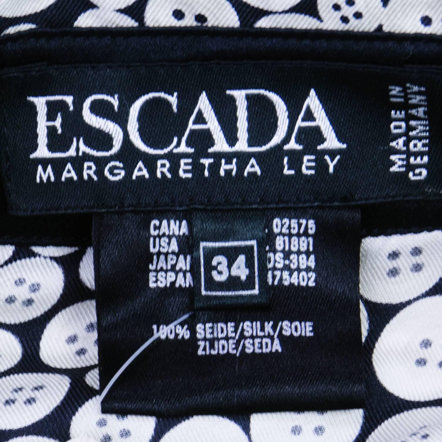 Escada 1990s Button Print Ensemble 1