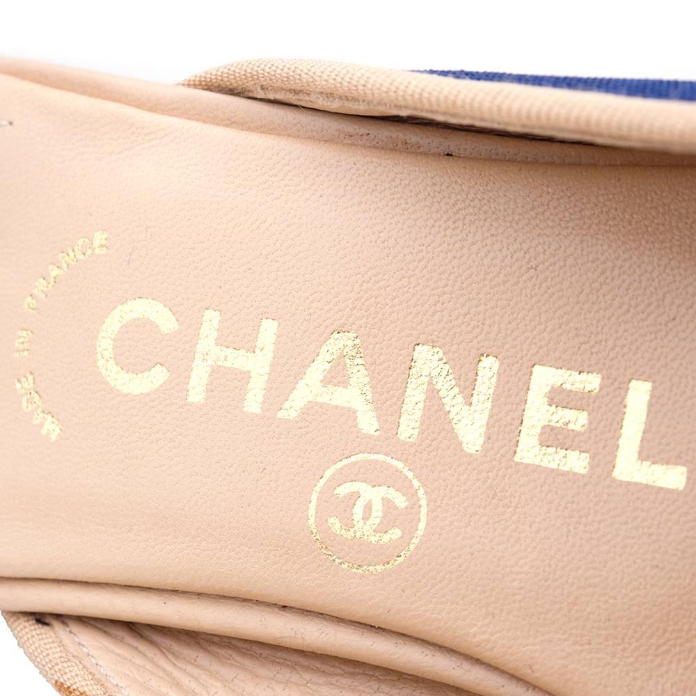 Chanel Contemporary Denim and Leather Mules 1