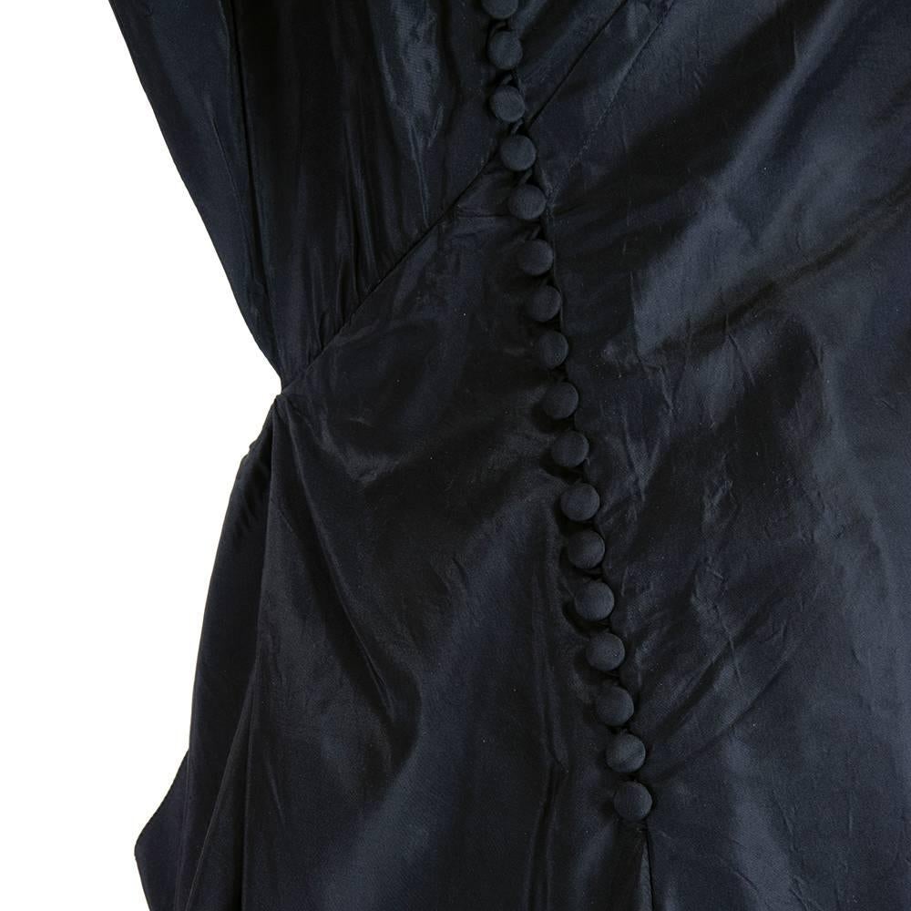 John Galliano Dramatic Black Gown In Excellent Condition For Sale In Los Angeles, CA