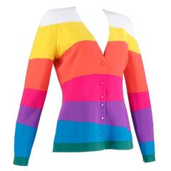 Thierry Mugler 1990s Iconic Rainbow Jacket