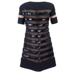 Courreges Tulle, Sequin and Vinyl Zip Front Dress