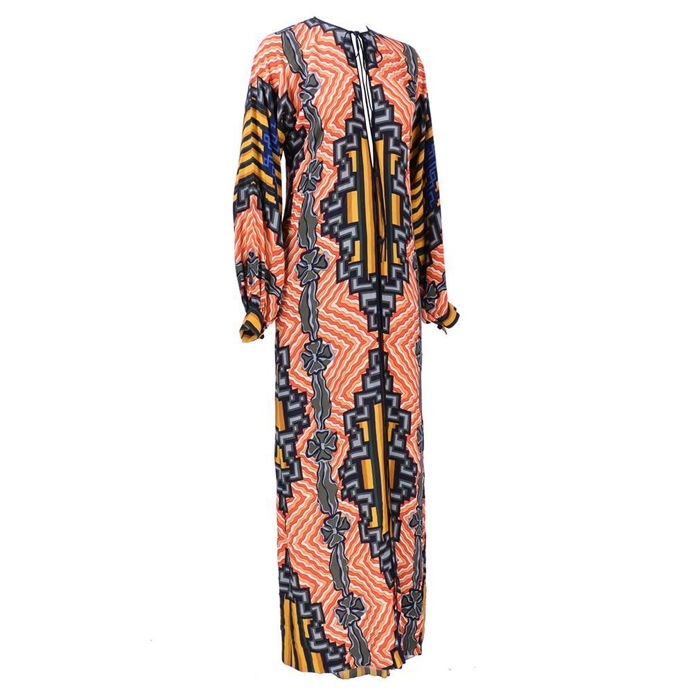 Galanos 1970s Two piece Ensemble in Bold Graphic In Excellent Condition In Los Angeles, CA