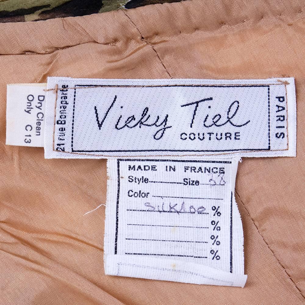 Women's Vicky Tiel 1980s Animal Print Strapless Dress For Sale