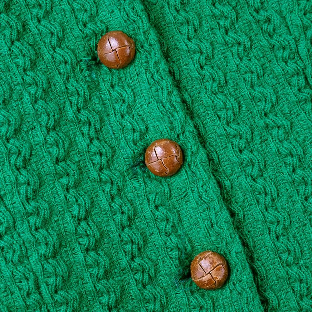Women's Betsey Johnson for Paraphernalia 1960s Green Knit Dress