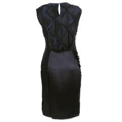 Dries Van Noten 2000s Black Beaded Cocktail Dress