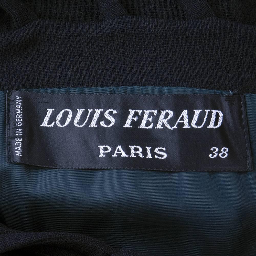 Louis Feraud 1960s Black Mod Gown For Sale 1