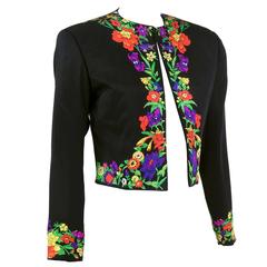Gianni Versace Couture Lifetime Black Cropped Jacket 9