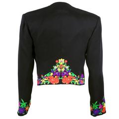 Gianni Versace Couture Lifetime Black Cropped Jacket