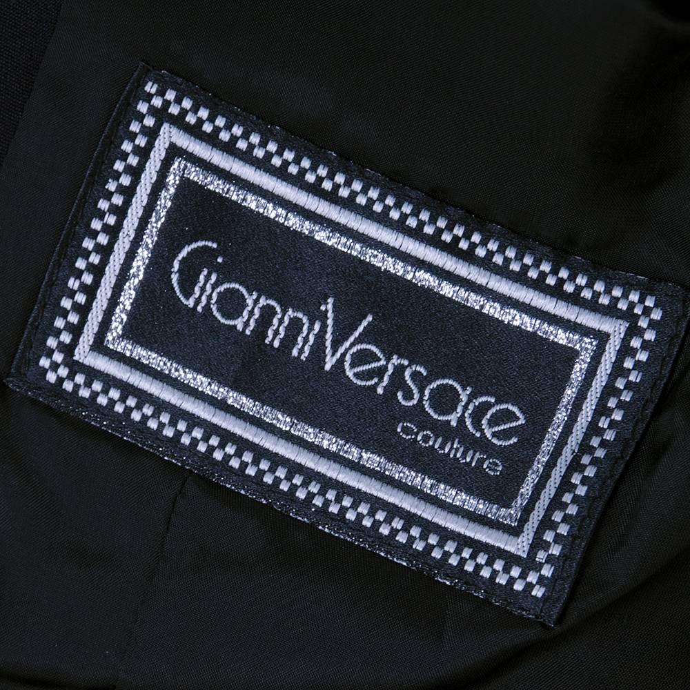 Women's Gianni Versace Couture Lifetime Black Cropped Jacket For Sale