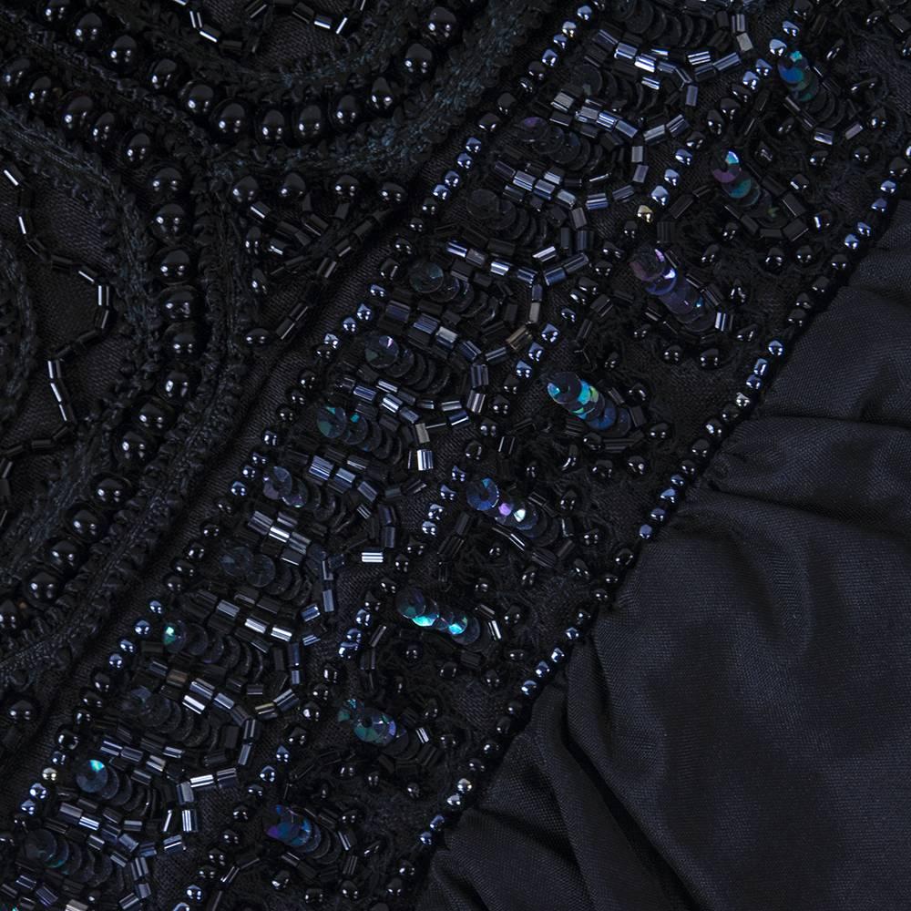 Women's Callaghan 90s Black Beaded Blouse with Vest