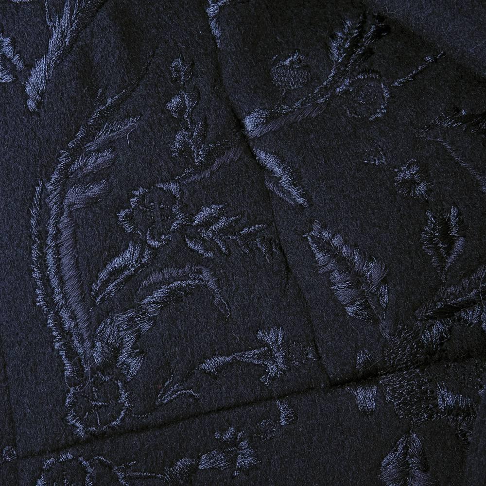 Dries Van Noten 90s Black Wool Coat For Sale 1