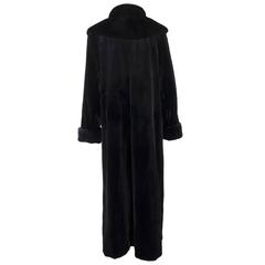 Feraud 90s Black  Sheared Fur Coat