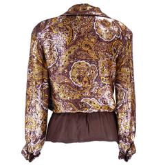 Caroline Roehm 80s Fully Sequined Blouse