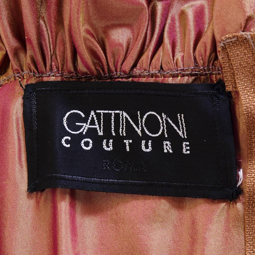 Gattinoni Couture 90s Extraordinary Ball Gown with Train For Sale 1
