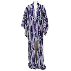 Gorgeous Purple Silk Kimono